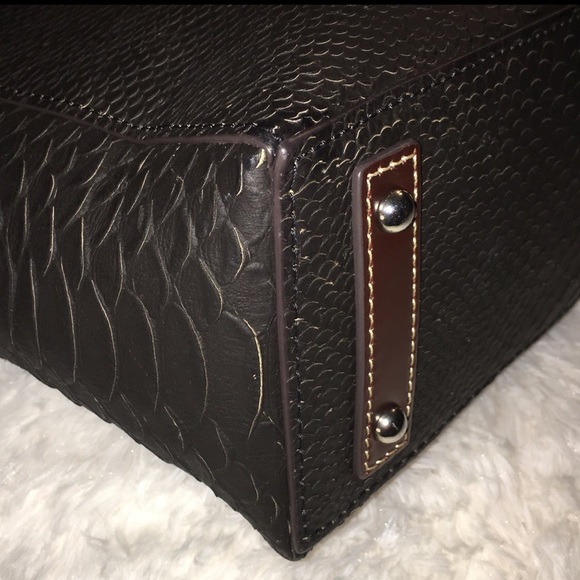 Dooney & Bourke Shannon Python Tote - Picture 4 of 10